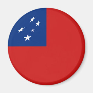 Samoa-Fischaugen-Flagge-Magnet Magnet