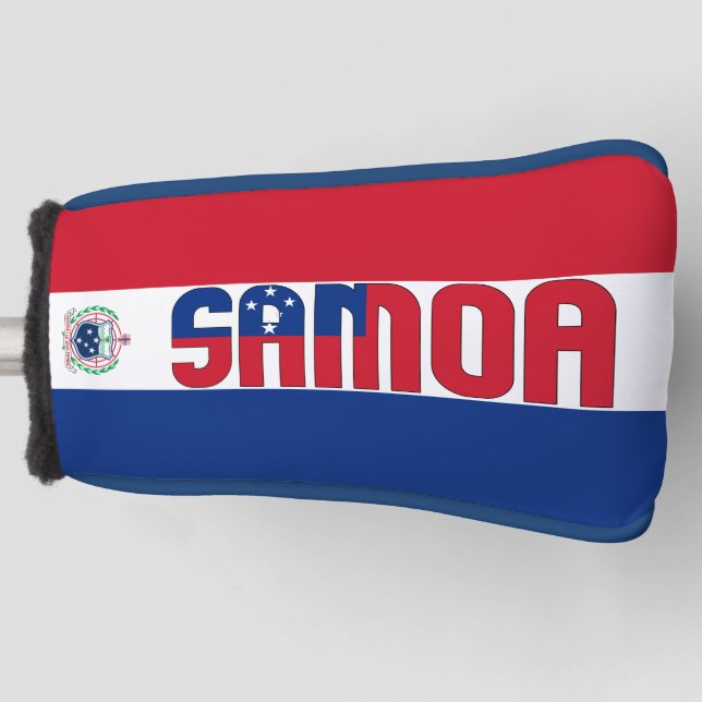 Samoa Flag Gorgetic Patriotic Golf Head Cover Headcover (Vorderseite)
