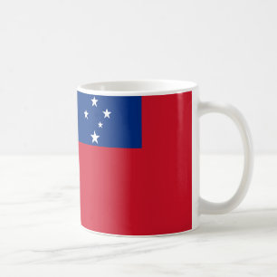 Samoa Flag Keramik Kaffee Tasse