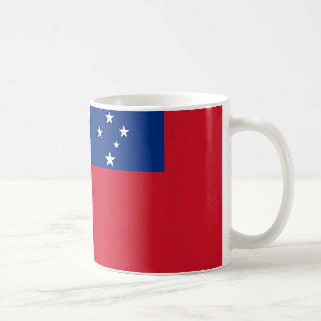 Samoa Flag Keramik Kaffee Tasse (Rechts)