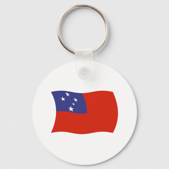 Samoa Flag Schlüsselanhänger (Vorderseite)