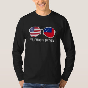 Samoa Flag Sonnenbrille Amerikaner Samoas T-Shirt