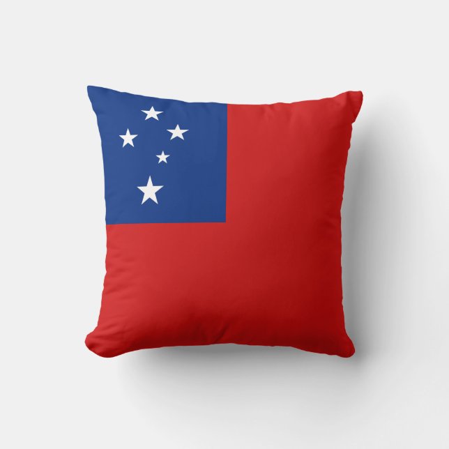 Samoa Flag x Flag Kissen (Vorderseite)