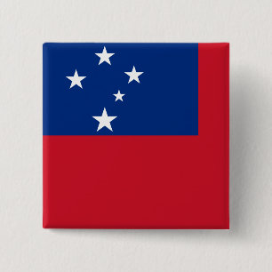 Samoa-Flagge Button