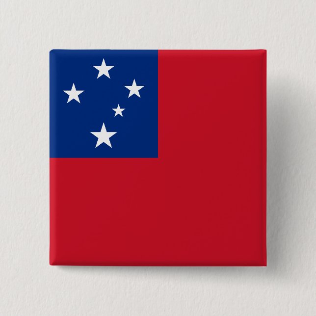 Samoa-Flagge Button (Vorderseite)
