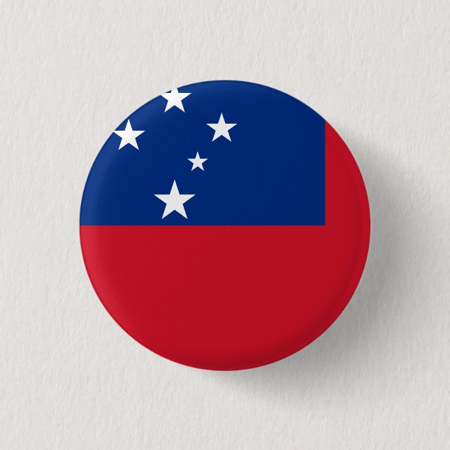 Samoa-Flagge Button (Vorderseite)