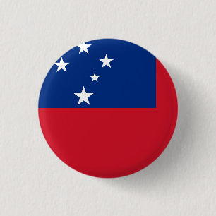 Samoa-Flagge Button