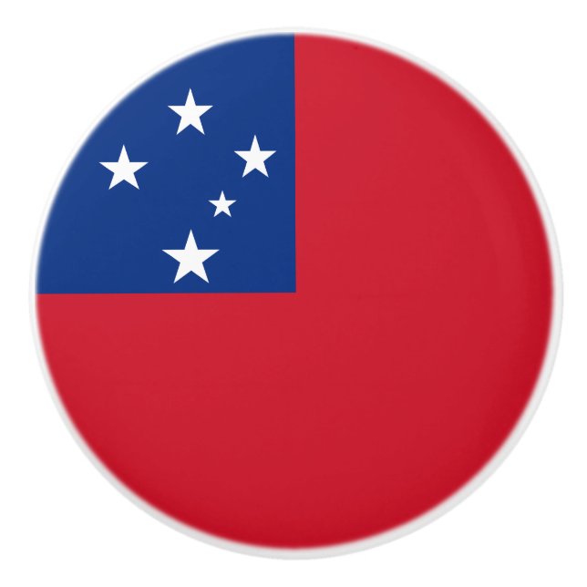 Samoa-Flagge Keramikknauf (Vorderseite)