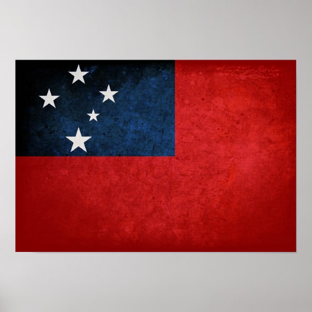 Samoa-Flagge Poster (Vorne)