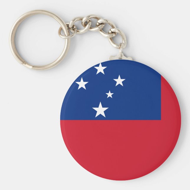 Samoa-Flagge Schlüsselanhänger (Vorne)