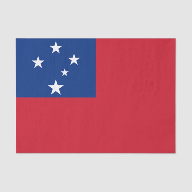 Samoa-Flagge Seidenpapier (Vorderseite)