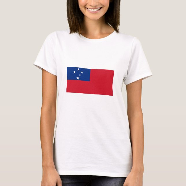 Samoa-Flagge T-Shirt (Vorderseite)