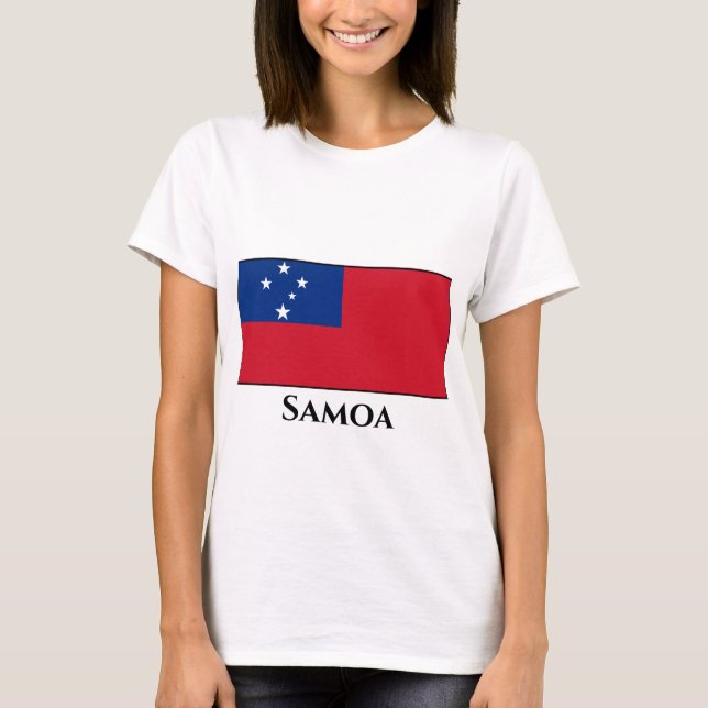 Samoa-Flagge T-Shirt (Vorderseite)