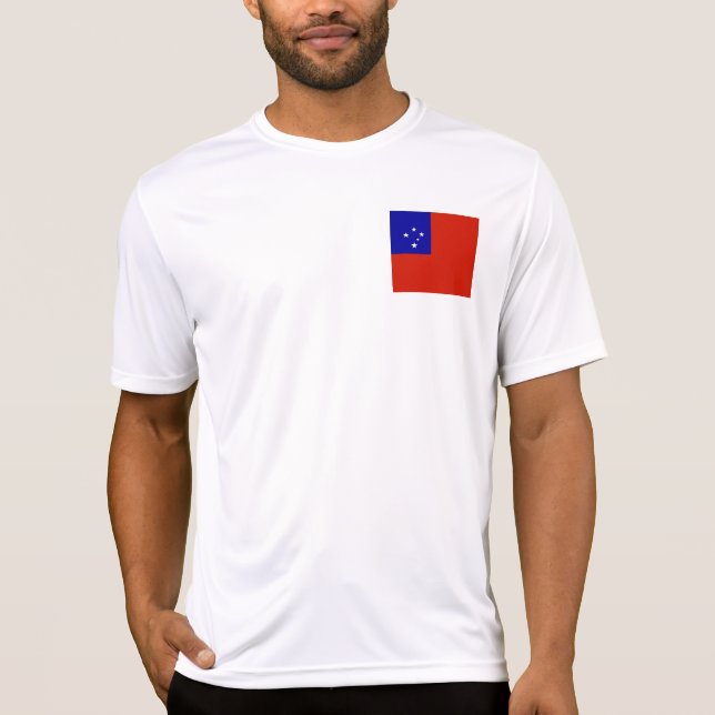 Samoa-Flagge T-Shirt (Vorderseite)