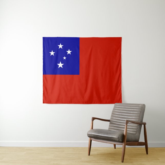 Samoa-Flagge Wandteppich (Beispiel (Horizontal))