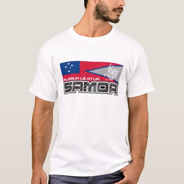 Samoa-Inseln Muamua Le Atua - American- T-Shirt (Vorderseite)