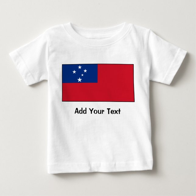 Samoa-Inseln - samoaische Flagge Baby T-shirt (Vorderseite)