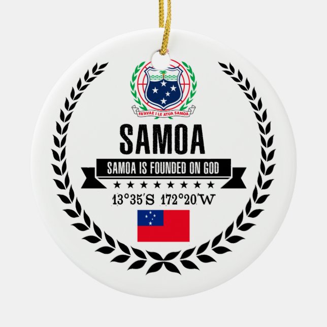 Samoa Keramikornament (Vorne)