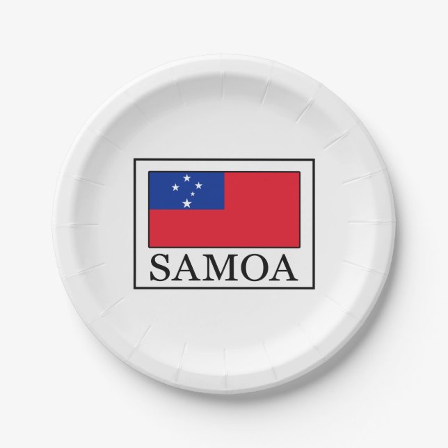 Samoa Pappteller (Vorderseite)