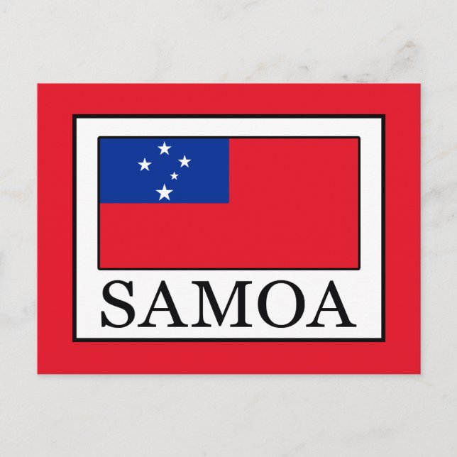 Samoa Postkarte (Vorderseite)