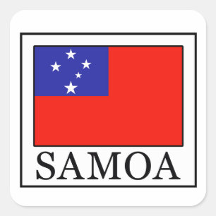 Samoa Quadratischer Aufkleber
