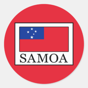 Samoa Runder Aufkleber