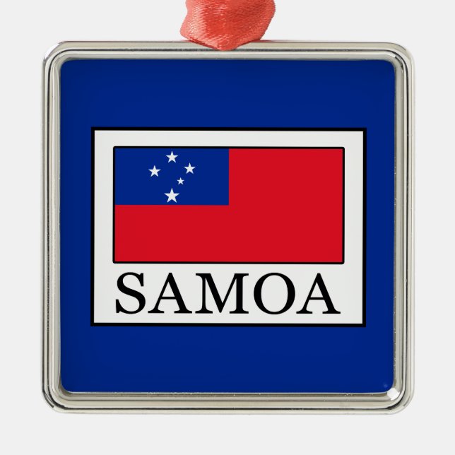 Samoa Silbernes Ornament (Vorne)