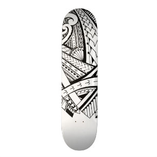 Samoaische Stammes- Entwurfsspeerspitzenmuster Skateboard