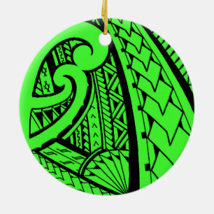 Samoaischer Stammes- Tätowierungsentwurf mit Keramik Ornament