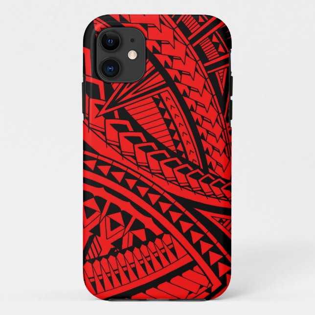 Samoaisches Tätowierungsmuster Case-Mate iPhone Hülle (Rückseite)