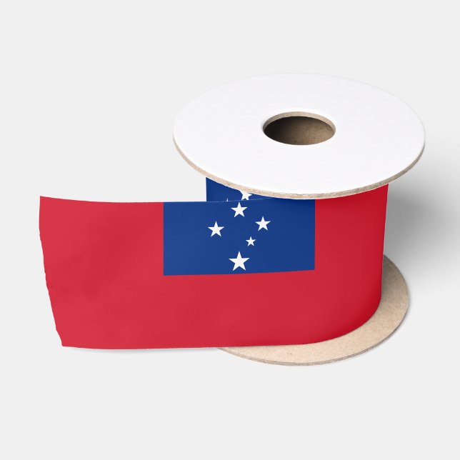 Samoan Flag & Samoa Reise, Urlaub/Sport Satinband (Spule)