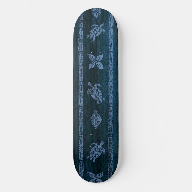 Samoan Tapa Surf Vintage Skateboard (Recto)