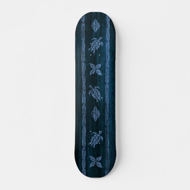 Samoan Tapa Vintag Surf Skateboard (Vorne)