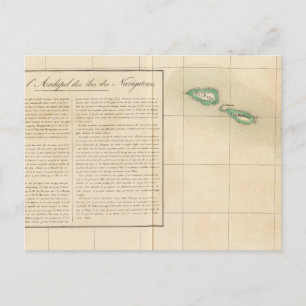 Samoanische Inseln Ozeanien Nr. 41 Postkarte