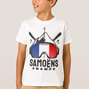 Samoëns Grand Mif Frankreich Skigebiet Retro Skifa T-Shirt