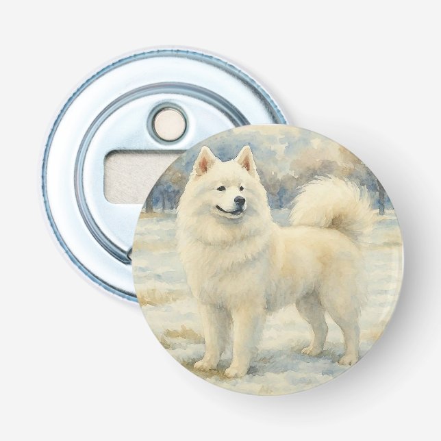 Samojede Flaschenöffner (Vorderseite)