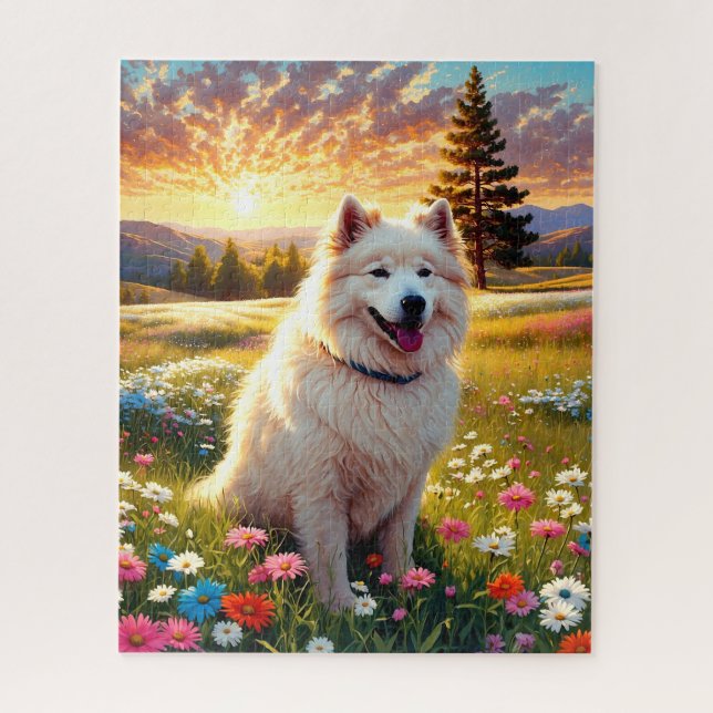 Samojede Hund   (Vertikal)