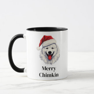 Samojede-Hund-Santa-Hut Weihnachten Tasse