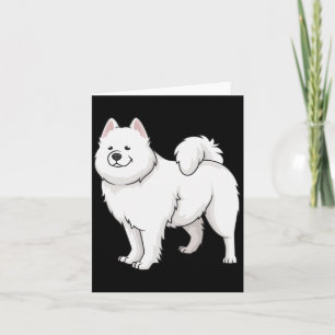 Samojeden Hunde Wunderschöner Samojede Hund Lustig Karte