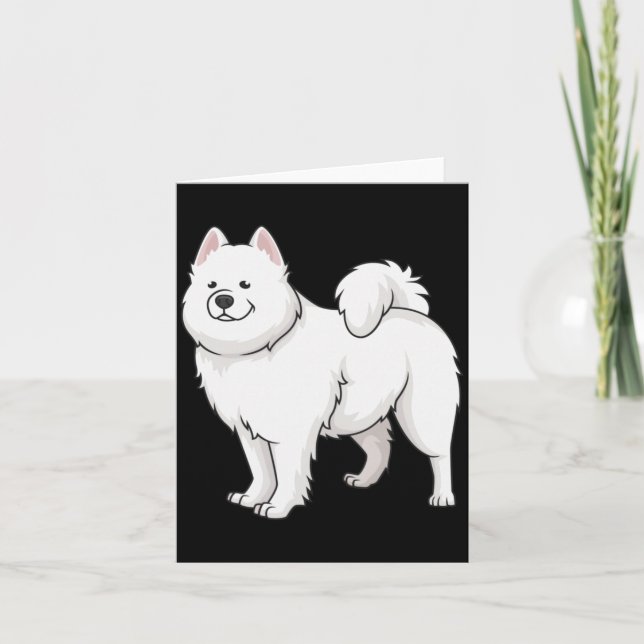 Samojeden Hunde Wunderschöner Samojede Hund Lustig Karte (Vorderseite)