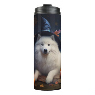 Samojeden Kürbisse Halloween Gruselig Thermosbecher