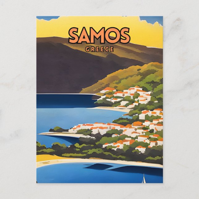 Samos Travel Postkarte (Vorderseite)