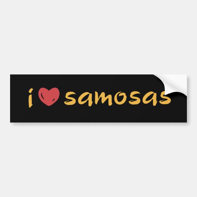 Samosa Liebe Autoaufkleber (Vorne)