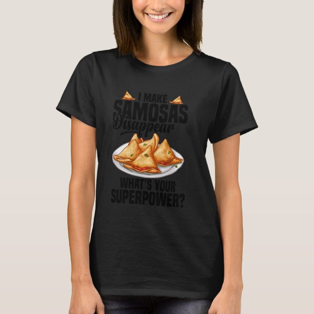Samosas Essen indischer Feinschmecker Samosa Maker T-Shirt (Vorderseite)