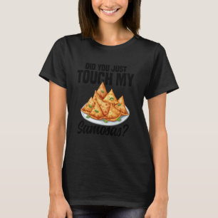 Samosas Herstellung indischer Lebensmittel vegane  T-Shirt