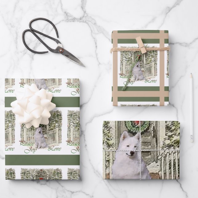 Samotische Weihnachten Geschenkpapier Set (Vorderseite)