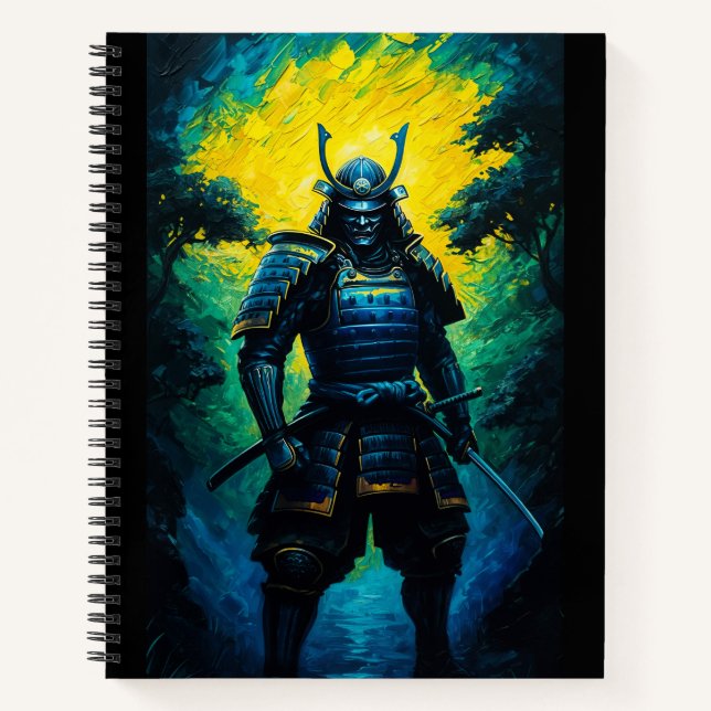 Samourai Neon Colors Notizbuch (Vorderseite)