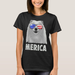 Samoyed 4. Juli Merica Männer American Flag Sungl T-Shirt