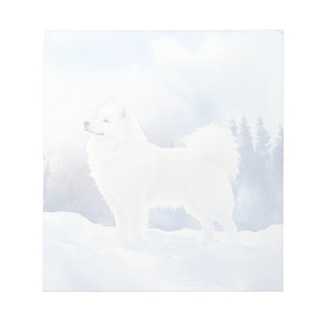 Samoyed - 5.5" x 6" Notepad Notizblock (Vorderseite)