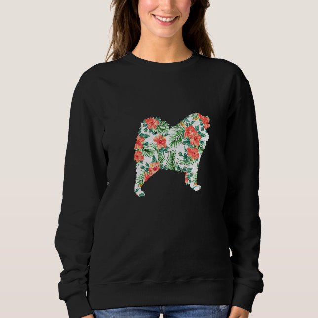 Samoyed Aloha Hawaiian Dog Sweatshirt (Vorderseite)
